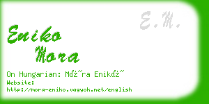 eniko mora business card